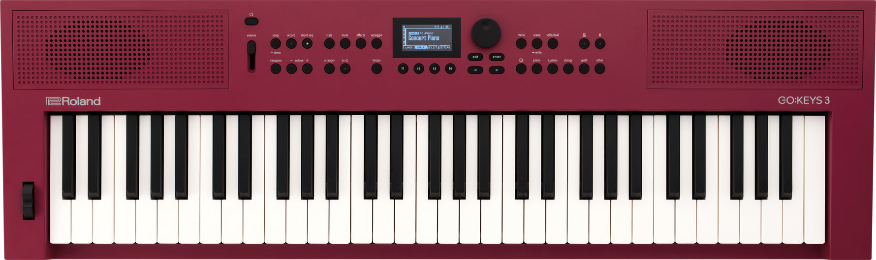 Roland GO:KEYS 3-RD Music Creation Keyboard - Dark Red 2