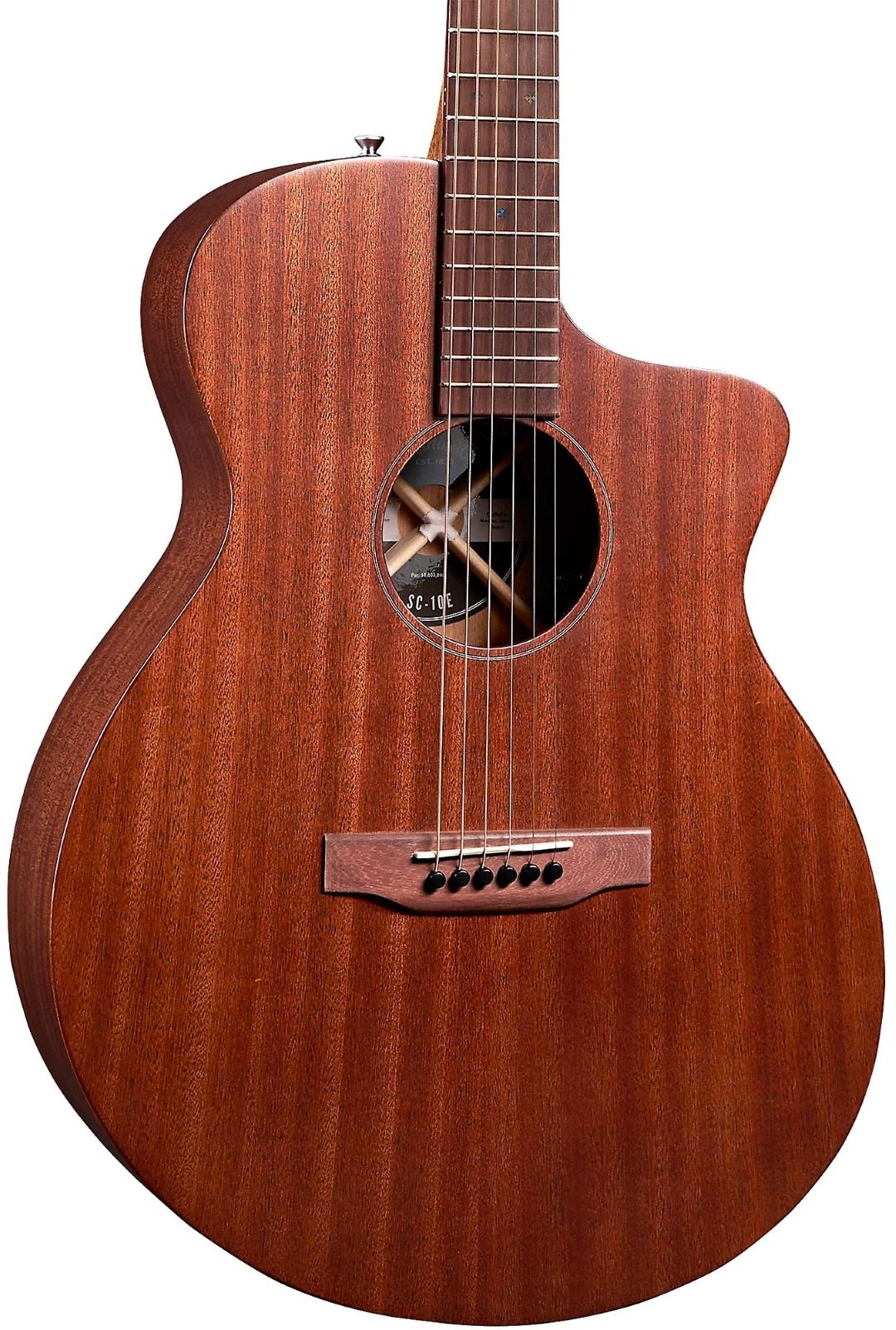Martin Road Series SC-10E Modern Sapele Acoustic Electric Guitar - Natural