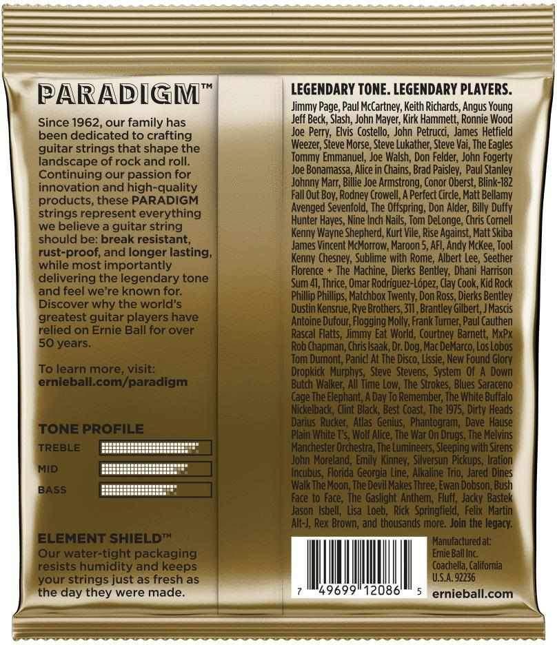 Ernie Ball Paradigm 80/20 Bronze Acoustic Guitar Strings - (.012-.054) 2
