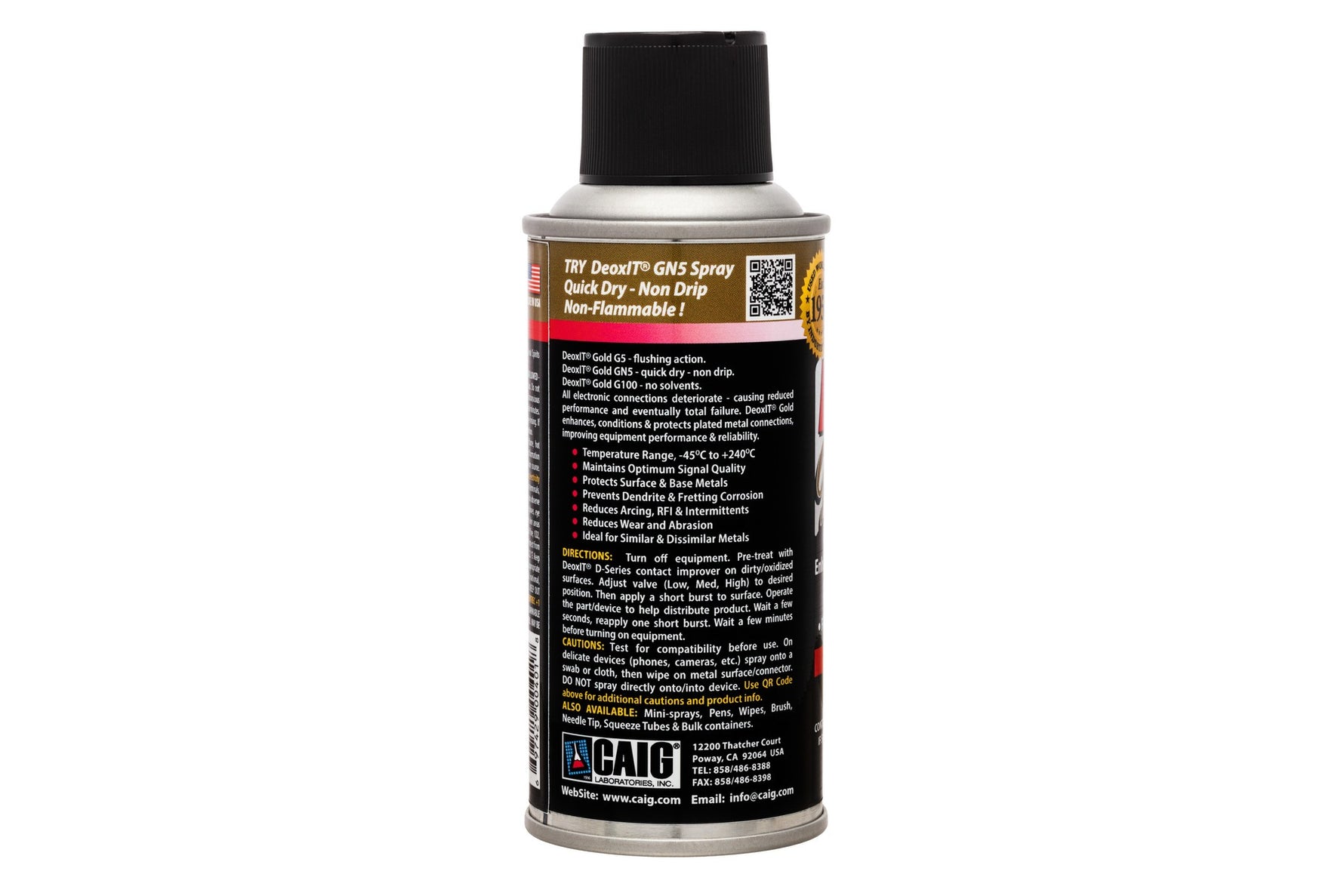 Hosa G5S-6 CAIG DeoxIT GOLD Contact Enhancer 2