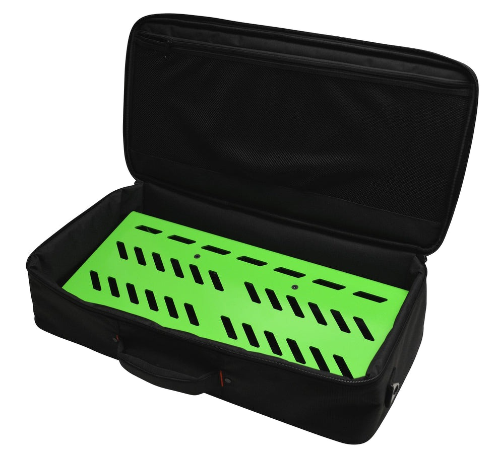 Gator Large Aluminum Pedalboard With Carry Bag - Screamer Green 4
