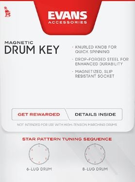 Evans DADK Magnetic Drum Key 3