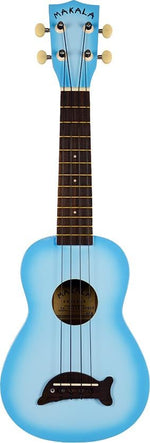 Kala Makala 'Dolphin' Soprano Ukulele - Light Blue Burst 2
