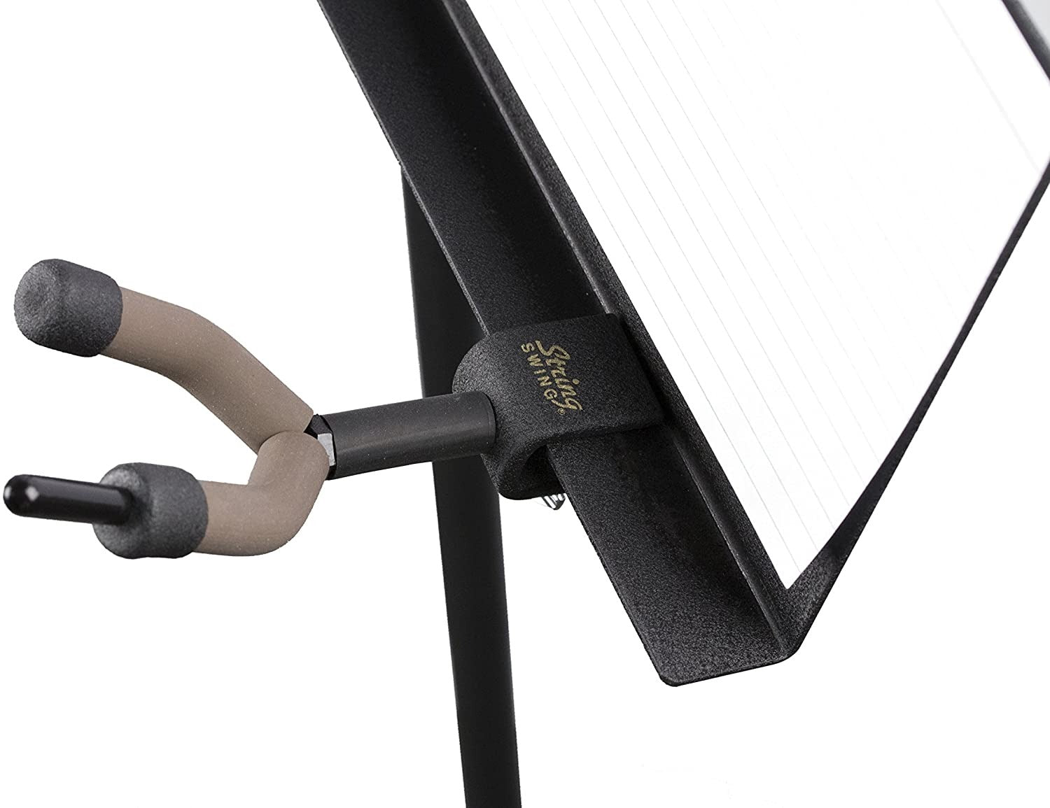 StringSwing Violin Hanger for Music Stand - With Bow Holder 2