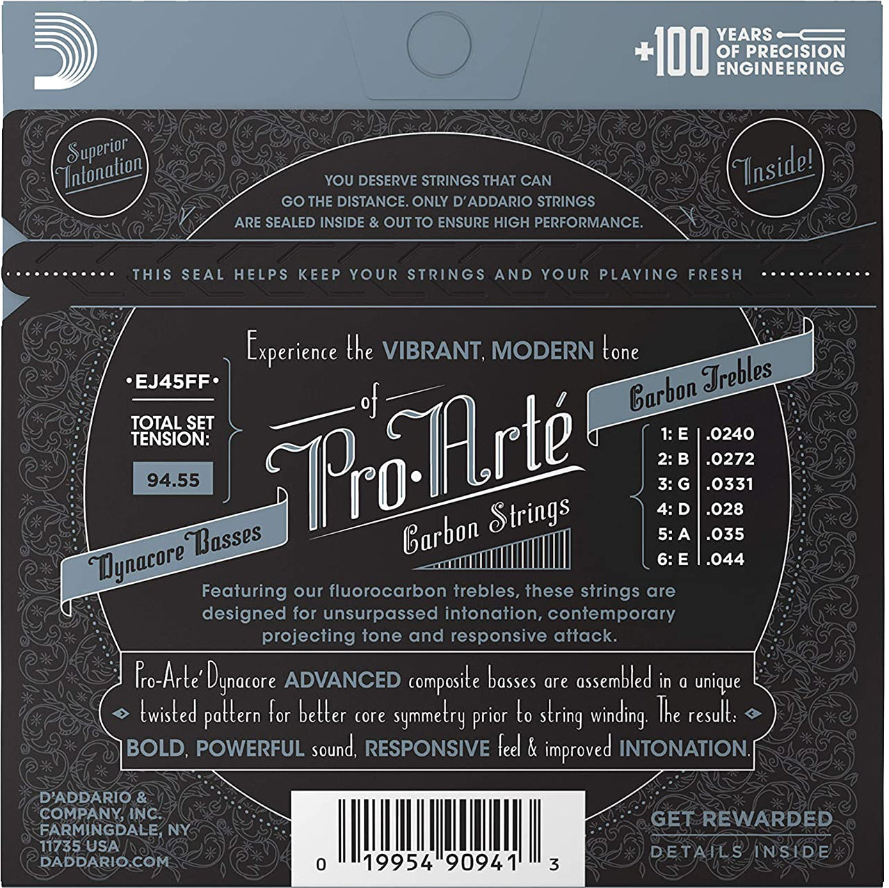 D'Addario EJ45FF Normal Tension Classical Guitar String Set 2