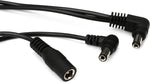 Truetone MC2 Angled to Straight 2-Plug Daisy Chain Power Extension Cable - 24\" 5