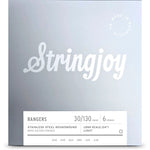 Stringjoy Rangers (30-130) 6 String Long Scale Stainless Steel Bass Guitar Strings - Light