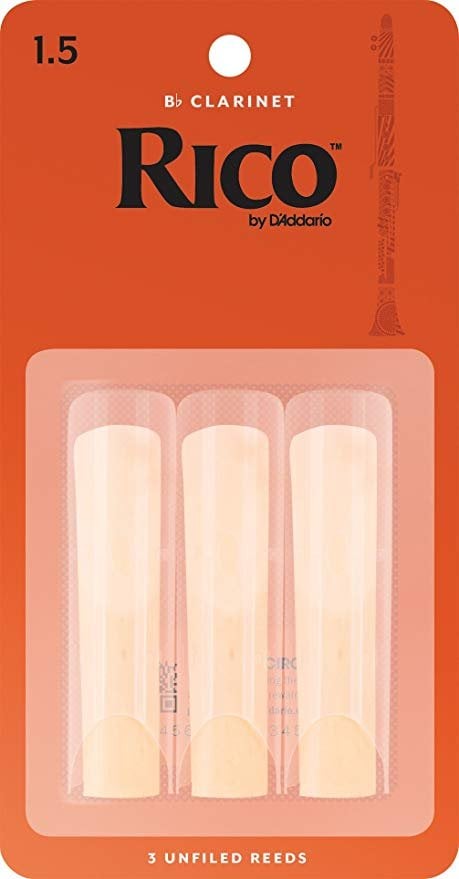 Rico RCA0315 #1.5 Clarinet Reeds (3 Pack)