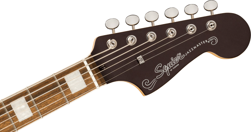 Squier Paranormal Baritone Jazzmaster HH Electric Guitar - Oxblood 5