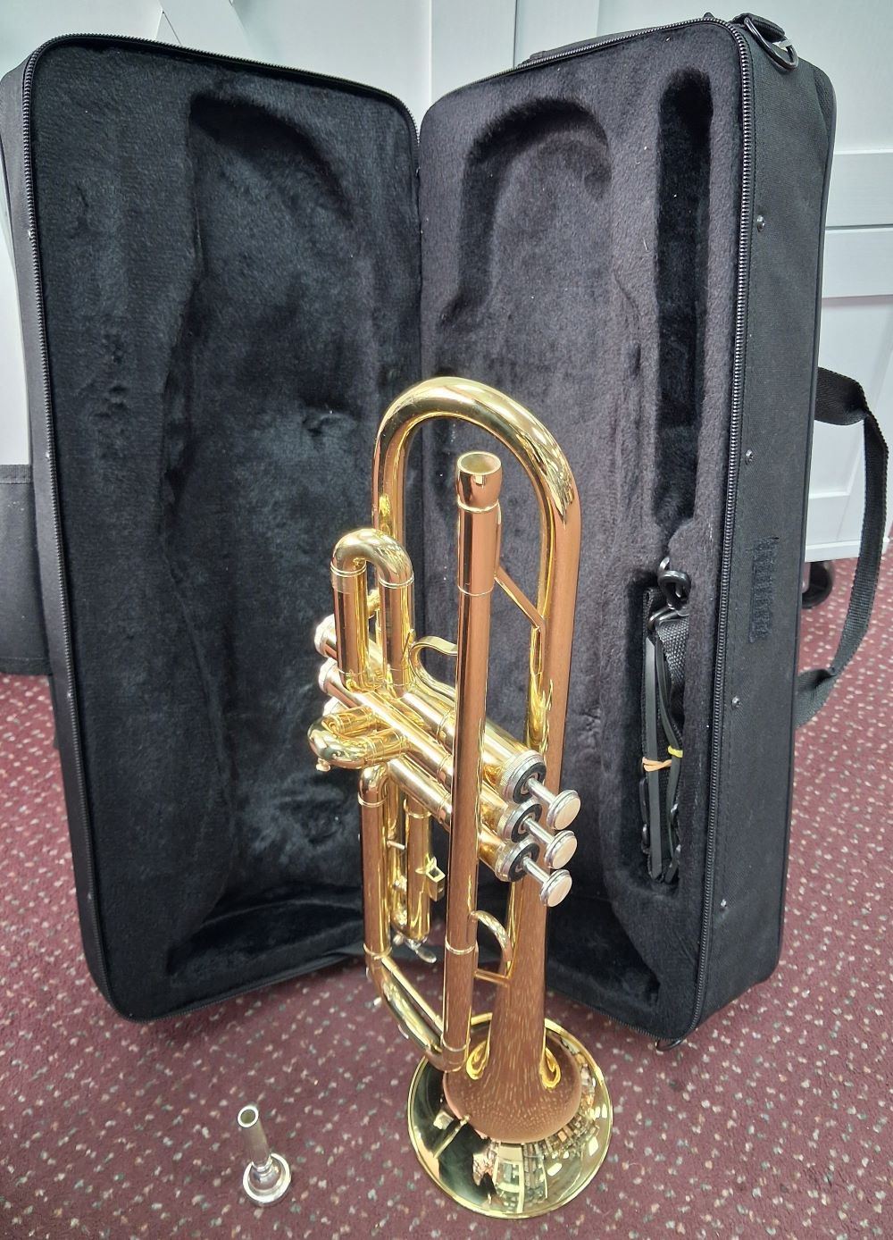 Used Benjamin Adam TP100 Student Bb Trumpet - With Case and Mouthpiece 2