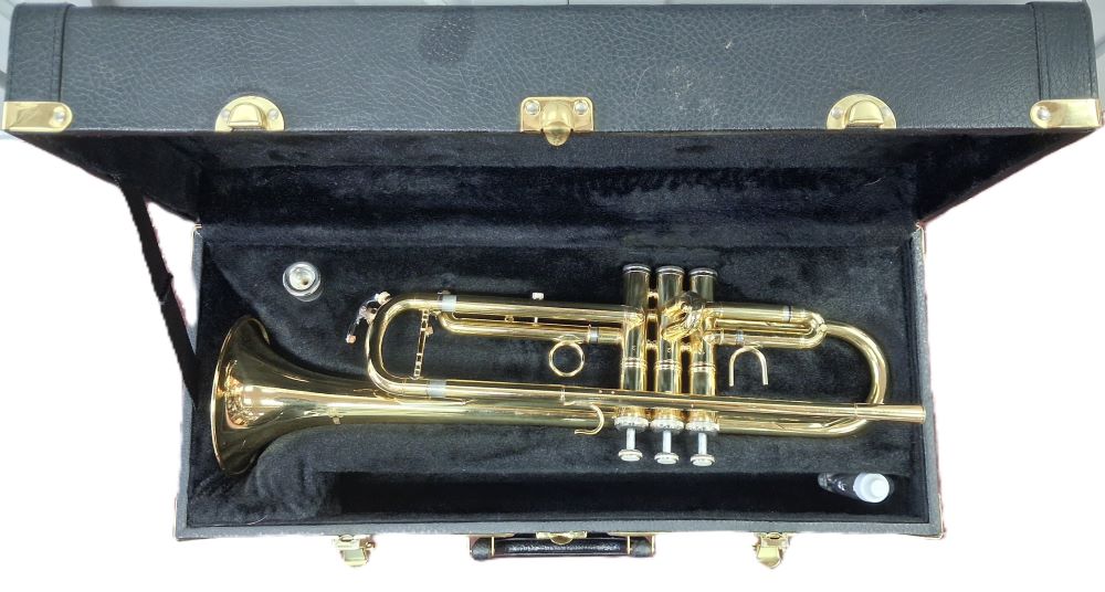 Used Brasswind Student Bb Brass Trumpet - With Case and Mouthpiece