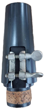 Used Gigliotti Model P Hard Rubber Clarinet Mouthpiece - With Ligature and Cap