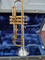 Used Huttl Artist Bb Trumpet - With Hardshell Case and Bach Mouthpiece 2