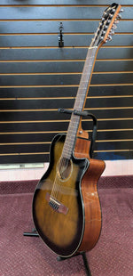 Used Ibanez AEG5012-DVH 12 String Acoustic Guitar - High Gloss Dark Violin Sunburst 4