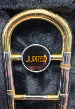 Used Jupiter JSL-432R Brass Tenor Trombone - With Hardshell Case and Mouthpiece 4