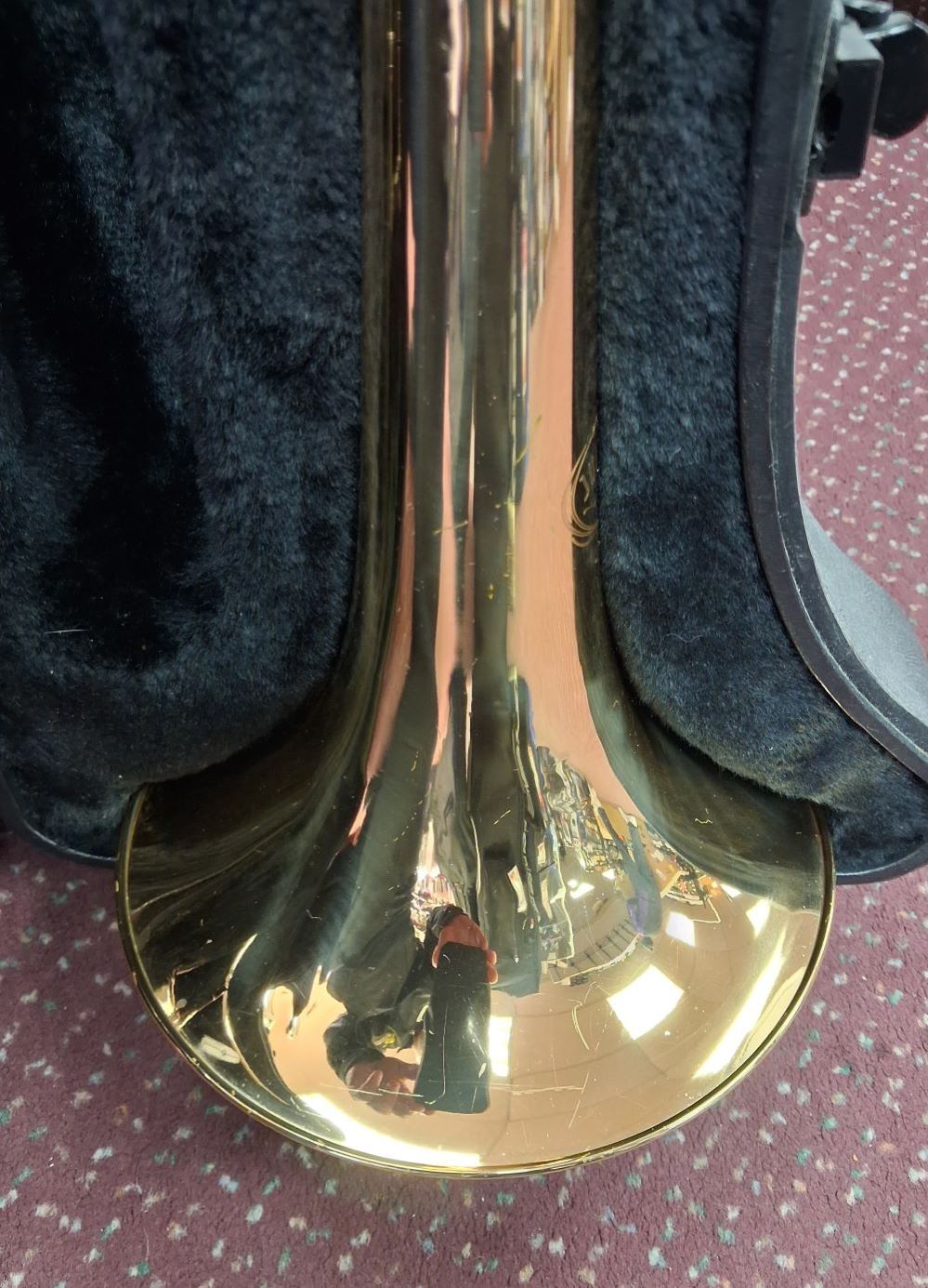 Used Jupiter JSL-432R Brass Tenor Trombone - With Hardshell Case and Mouthpiece 6