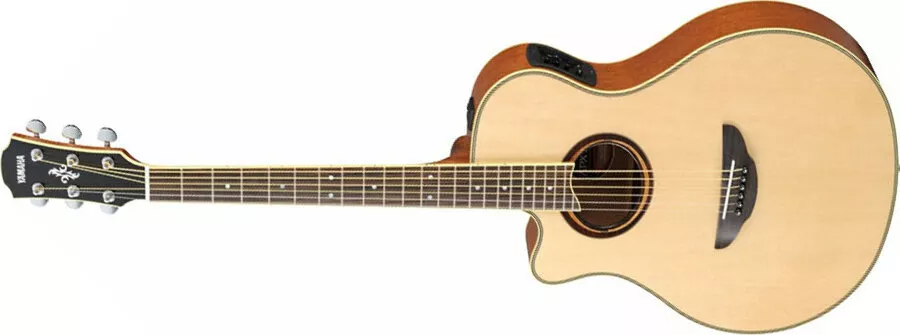 Yamaha APX700IIL Lefty Thinline Acoustic Electric Guitar - Natural 4