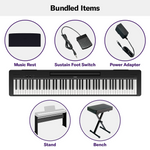 Yamaha P-143LXB 88 Key Digital Piano Bundle - Black 2