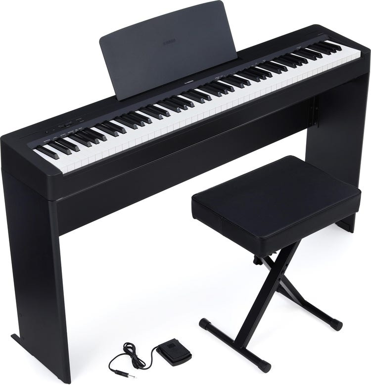 Yamaha P-143LXB 88 Key Digital Piano Bundle - Black 5